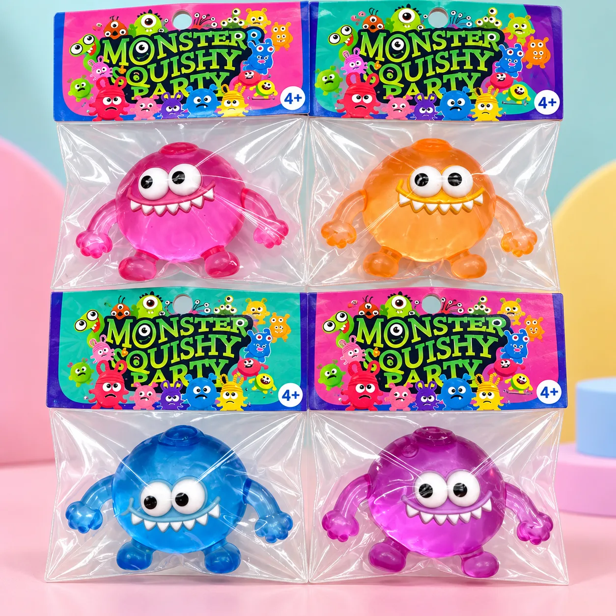 Monster Squishy Toy Glitter TPR Stress Relief Squeeze Ball Wholesale Squishy Toy 10
