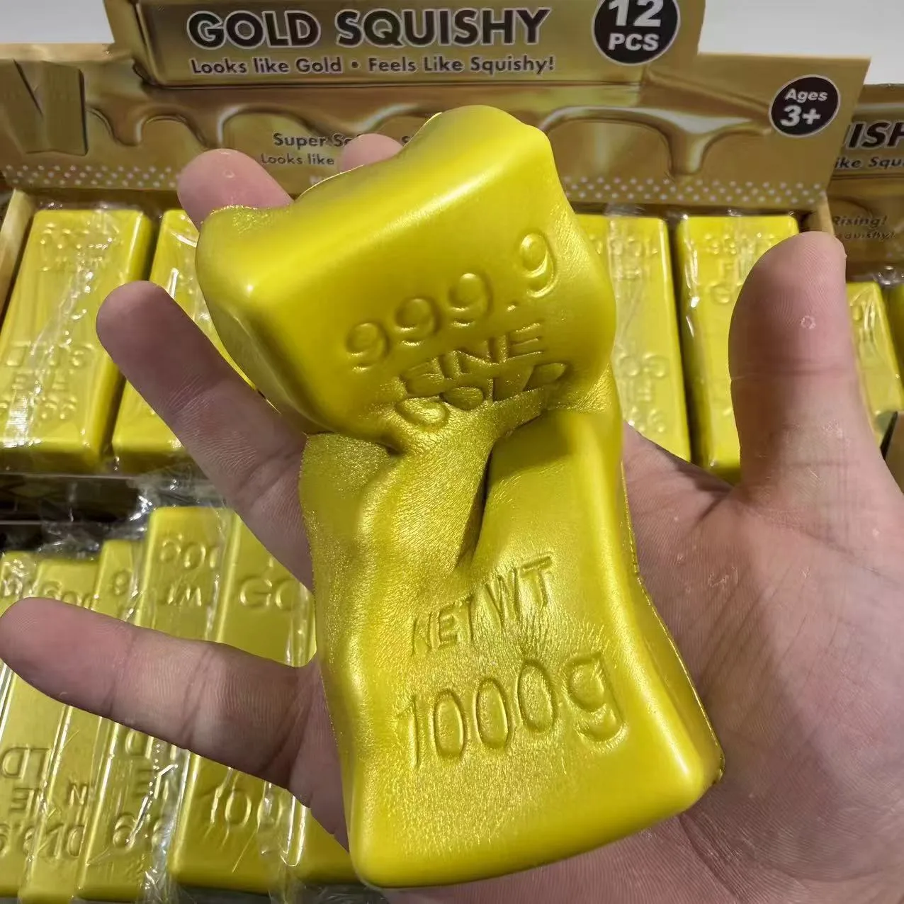 Realistic Gold Bar Squishy Toy Slow Rising Stress Relief Toy Wholesale Squishy Toy 5