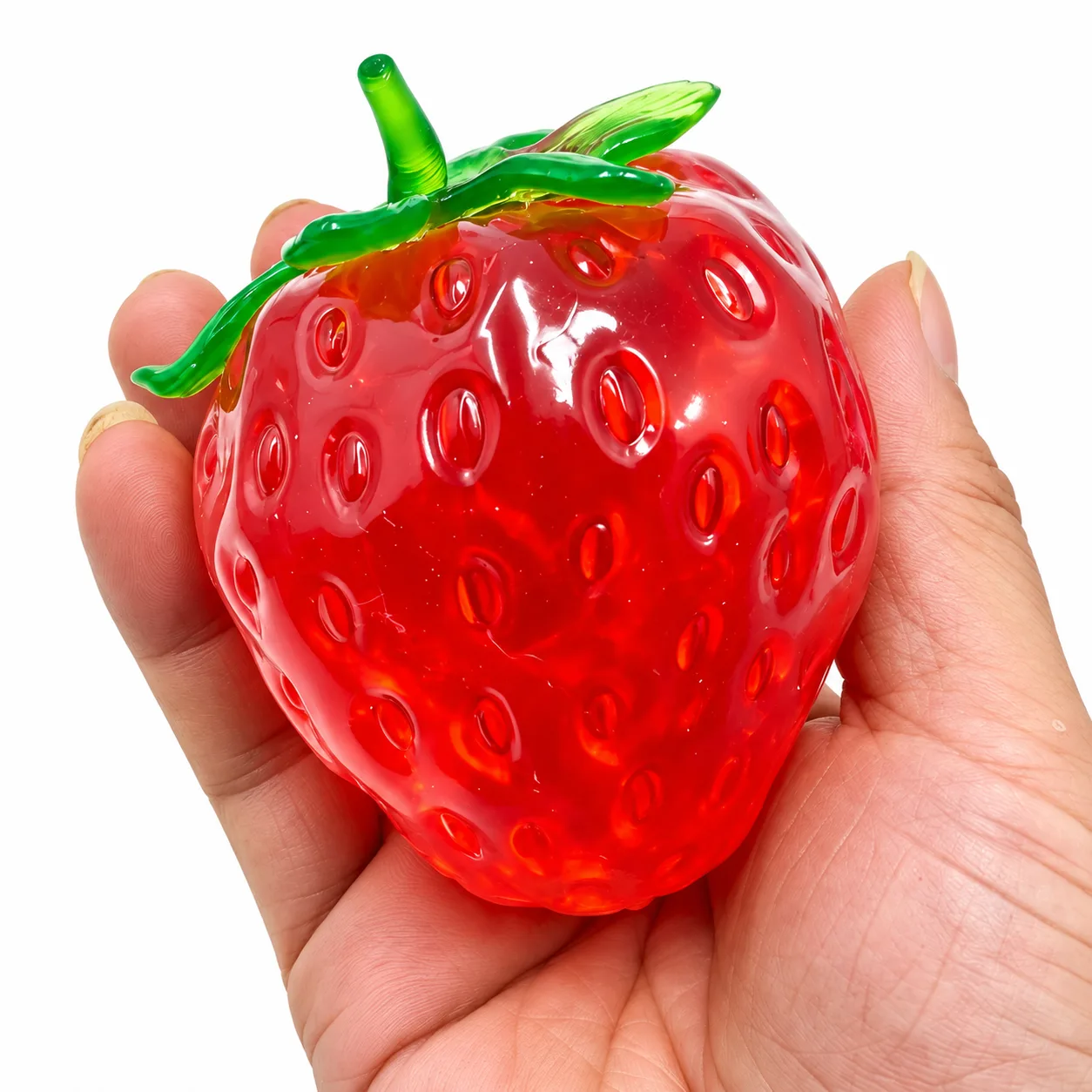 Vaseline Strawberry Squishy Toy Slow Rising TPR Stress Relief Toy Wholesale Squishy Toy 4