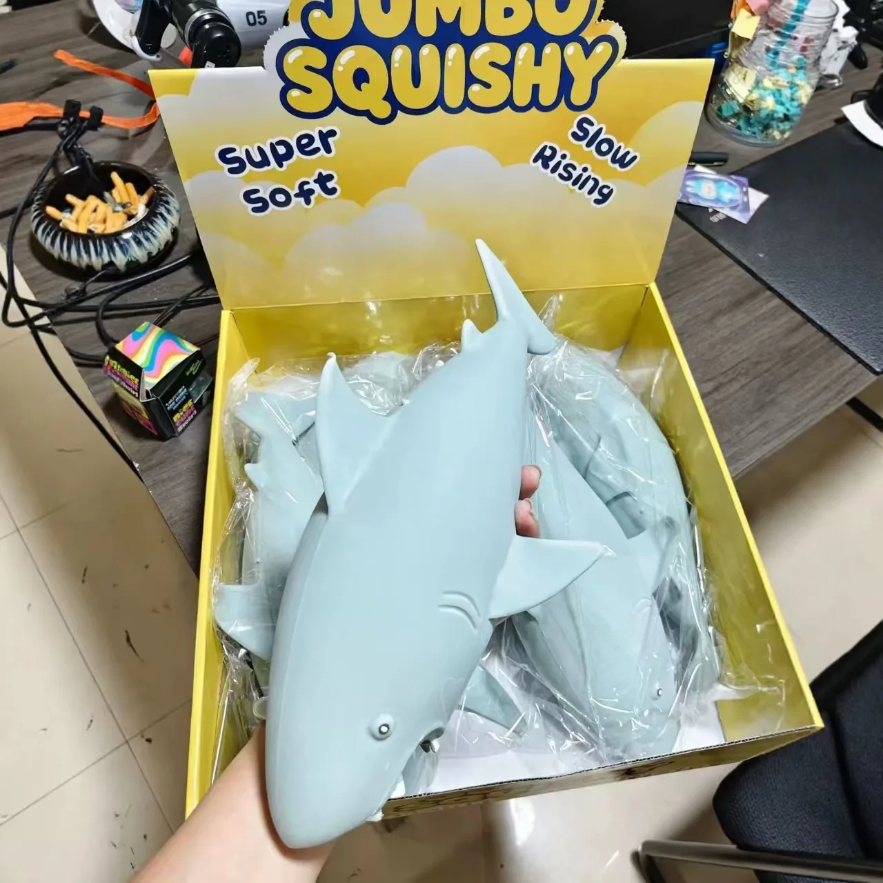 Jumbo Shark Squishy Toy TPR Slow Rising Stress Relief Toy Wholesale Squishy Toy 7