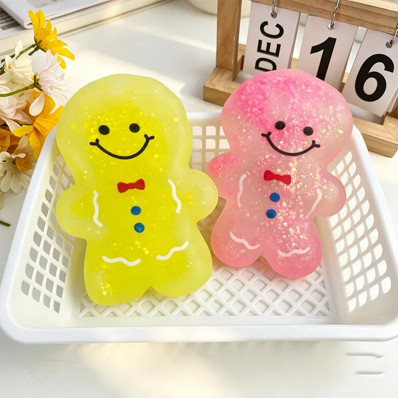 Jumbo Christmas Glitter Gingerbread Man Squishy Toy Wholesale Jumbo Christmas Glitter Gingerbread Man Squishy Toy Wholesale Squishy Toy