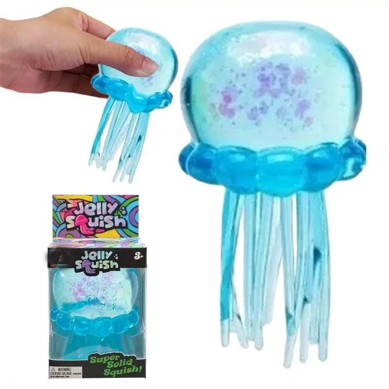 Glitter Jellyfish Squishy Toy Slow Rising Stress Relief Toy