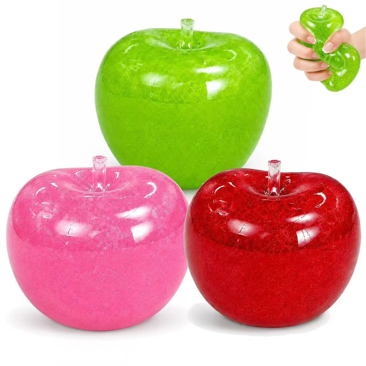 Apple Squishy Toy Soft TPR Moldable Stress Relief Squeeze Ball Wholesale Apple Squishy Toy Soft TPR Moldable Stress Relief Squeeze Ball Wholesale Squishy Toy