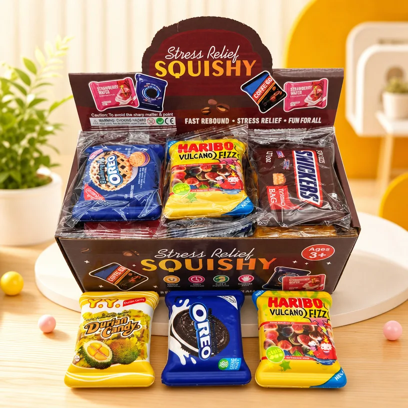Slow Rising Boxed Mini Snack Bag Squishy Toy PU Stress Relief Toy Wholesale Squishy Toy 9