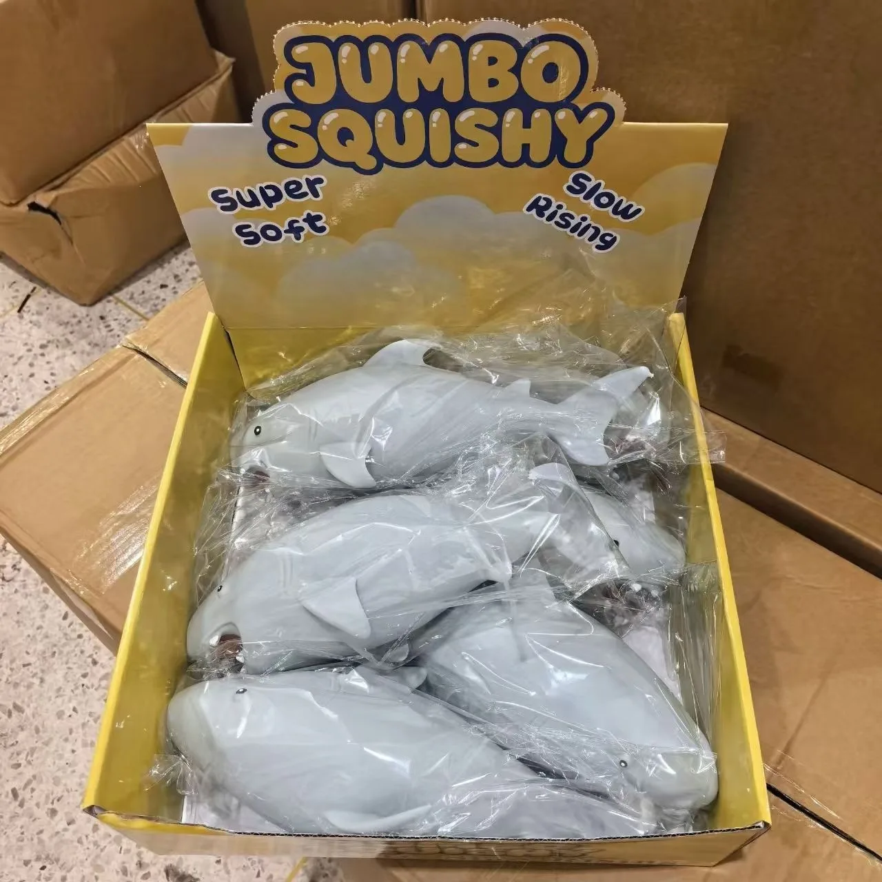Jumbo Shark Squishy Toy TPR Slow Rising Stress Relief Toy Wholesale Squishy Toy 8