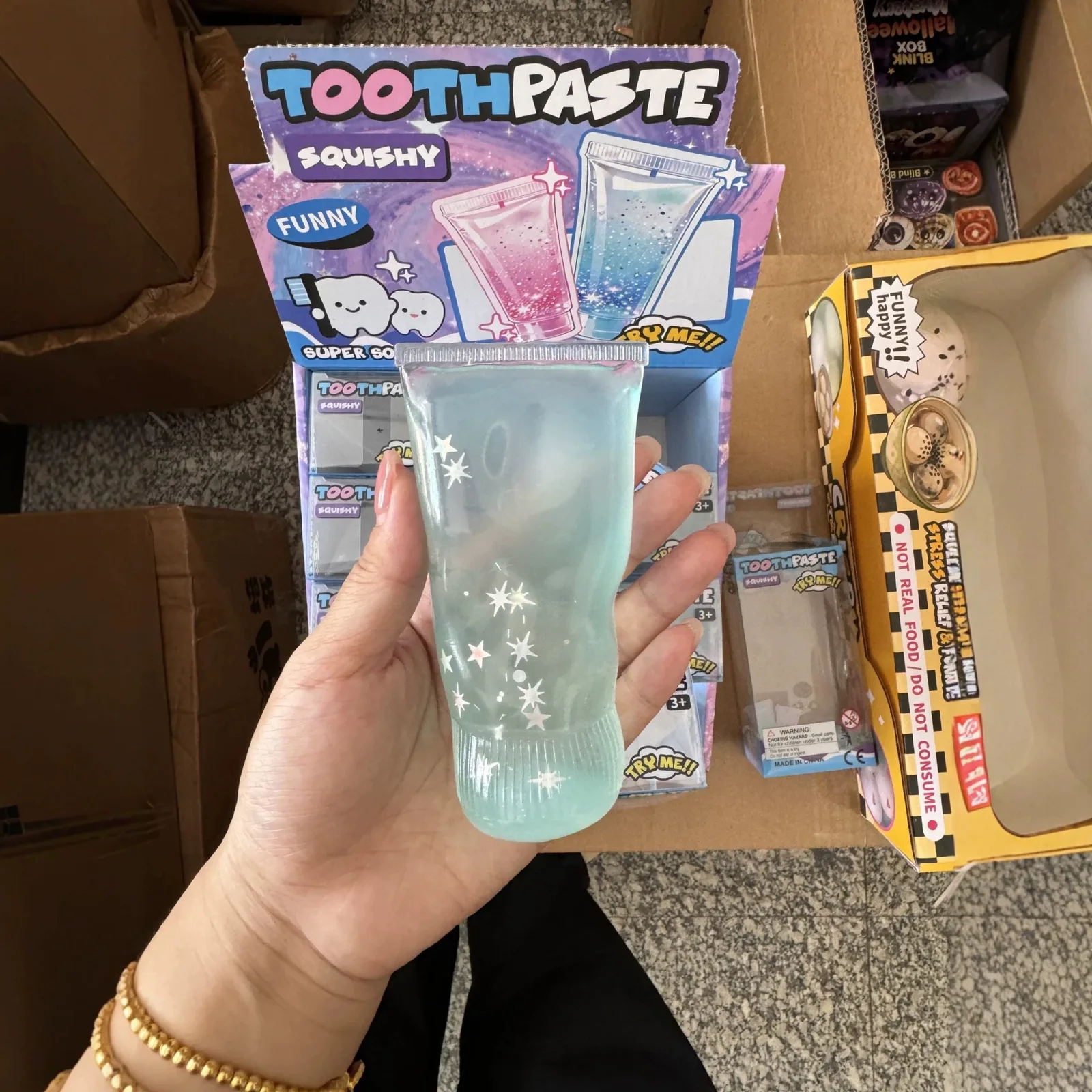 Toothpaste Tube Squishy Toy Soft TPR Stress Relief Novelty Toy Wholesale Squishy Toy 4