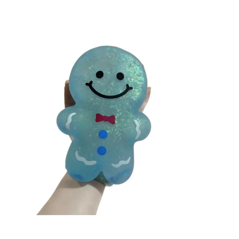 Jumbo Christmas Glitter Gingerbread Man Squishy Toy Wholesale Squishy Toy 2