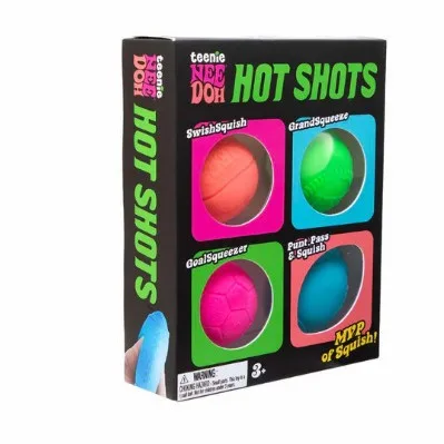NeeDoh Teenie Hot Shots Mini Squishy Balls Sports Theme Fidget Toy Wholesale Squishy Toy 5
