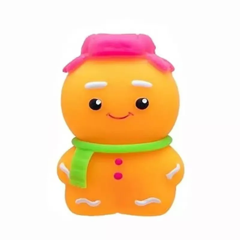 Ginger Glowman Squishy Toy PU Gingerbread Man Stress Relief Toy Wholesale Squishy Toy 3