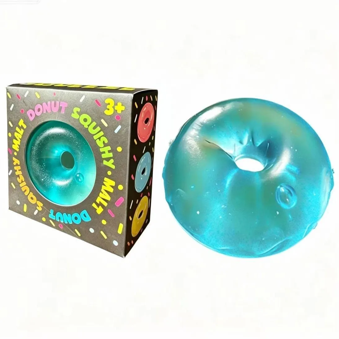 Malt Sugar Donut Squishy Toy Moldable Slow-Rising TPR Stress Relief Toy Wholesale Squishy Toy 2
