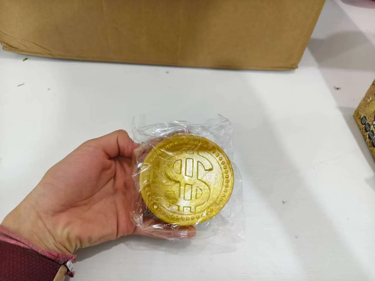 Gold Coin Glitter Squishy Toy Wholesale Squishy Toy 5
