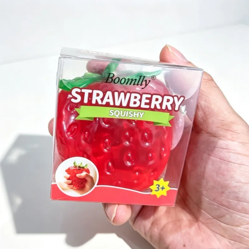 Vaseline Strawberry Squishy Toy Slow Rising TPR Stress Relief Toy Wholesale Squishy Toy 6
