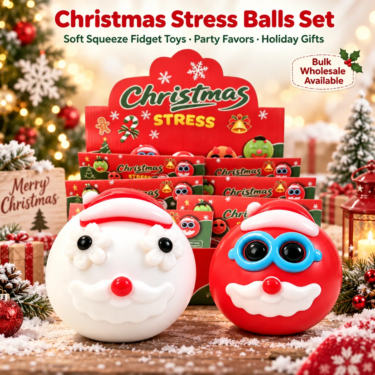 Christmas Squishy Stress Relief Toy Slow Rising DIY Cartoon Face Wholesale Wholesale Squishy Toy 9