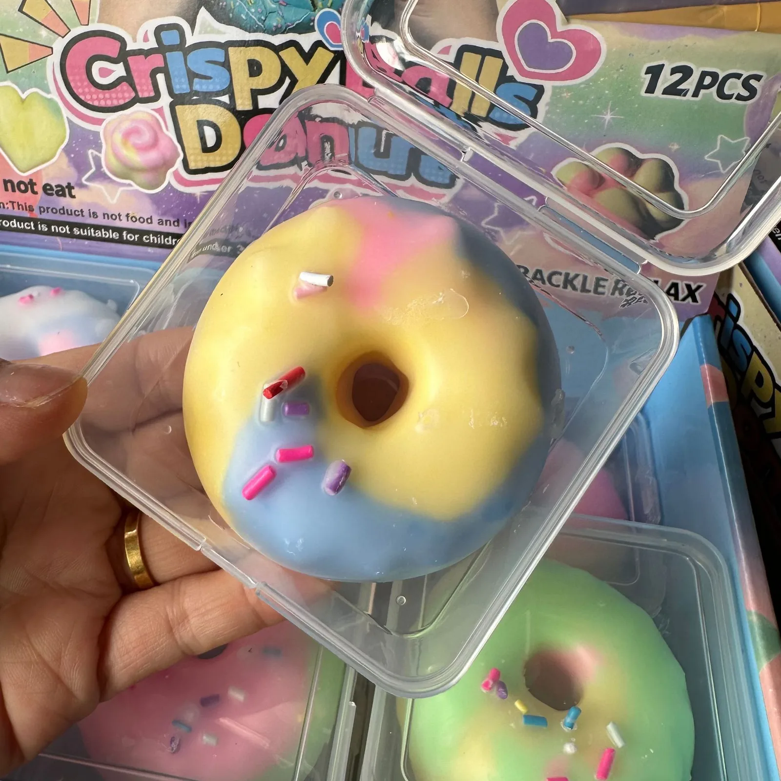 Crispy Donut Squishy Toy Soft Stress Relief Fidget Toy Wholesale Squishy Toy 3
