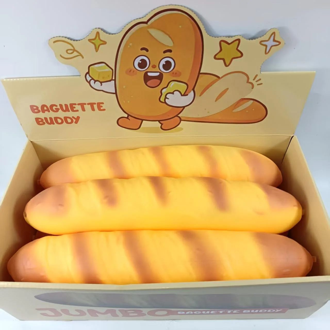 Jumbo 38cm Realistic French Baguette Squishy Toy Slow Rising TPR Stress Relief Toy Wholesale Squishy Toy 6