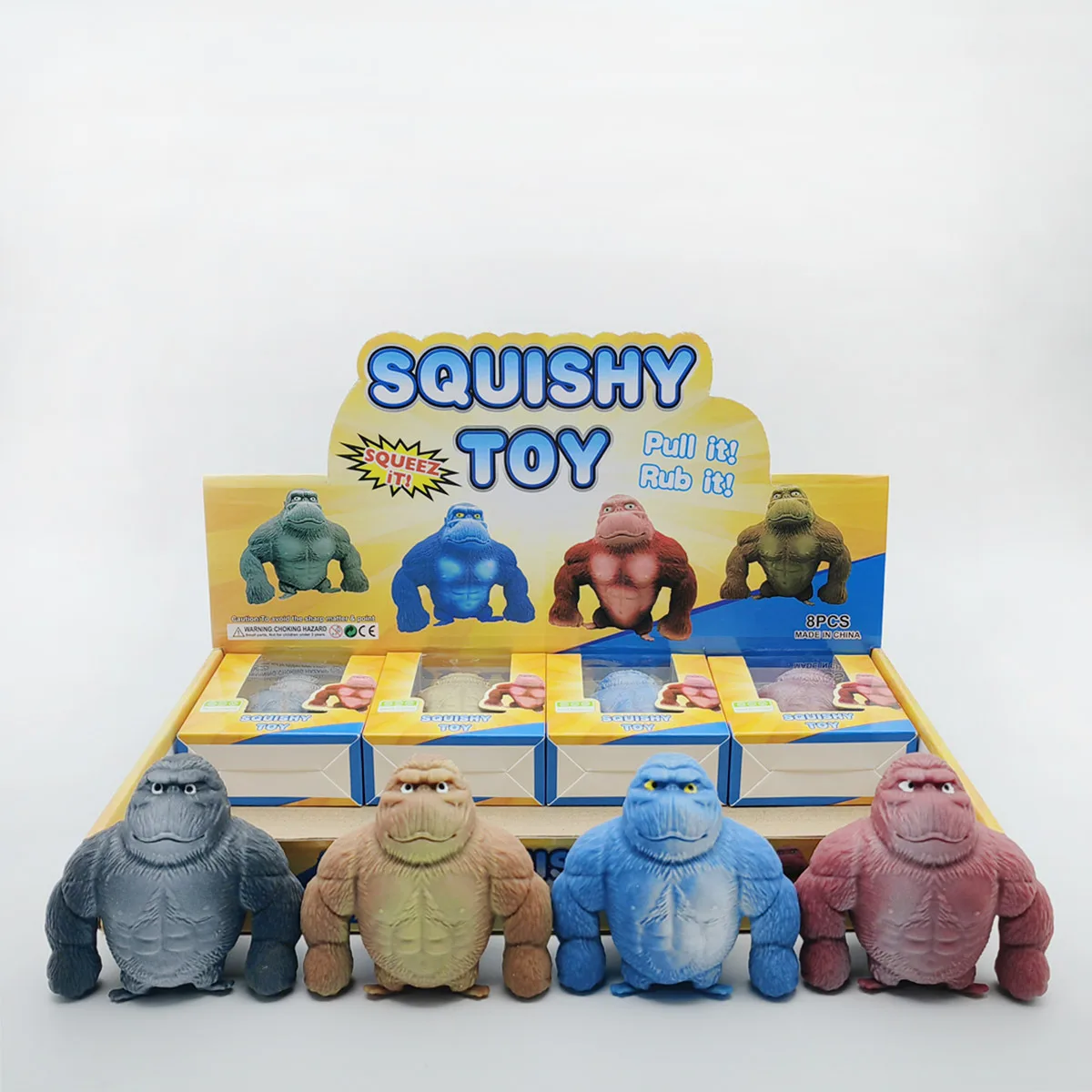 Muscular Gorilla Squishy Toy Stretchy Stress Relief Toy Wholesale Squishy Toy 8