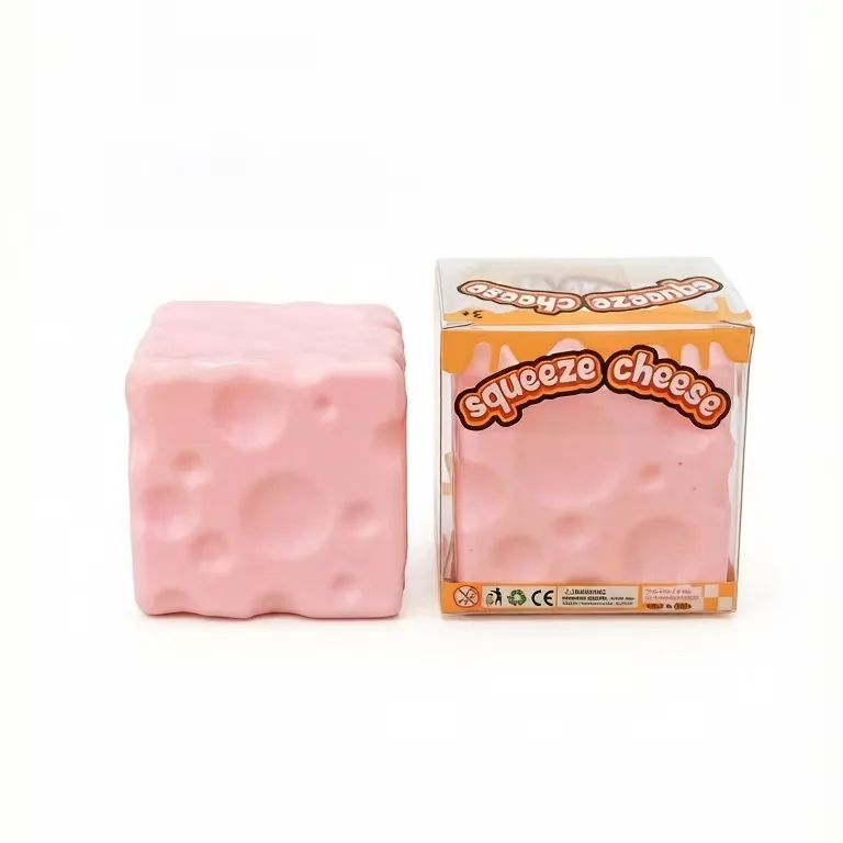 Moldable Milk Cheese Squishy Toy Jelly Cube Stress Relief Toy Wholesale Squishy Toy 3