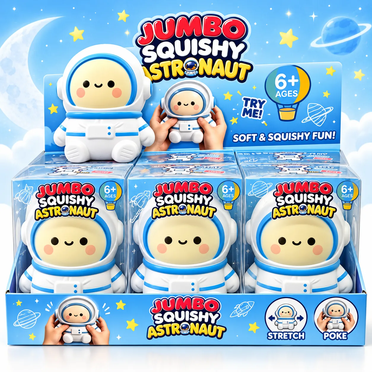 Jumbo Squishy Astronaut Toy Slow Rebound Stress Relief Toy Wholesale Squishy Toy 4