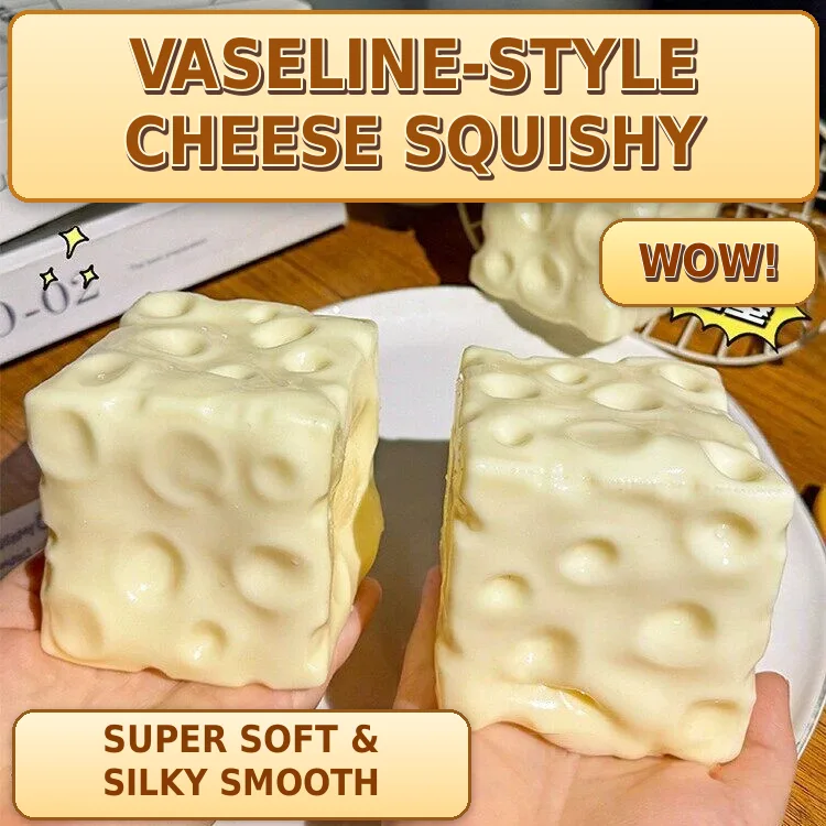 Jumbo Cheese Cube Squishy Toy Soft TPR Stress Relief Squeeze Toy Wholesale Squishy Toy 4