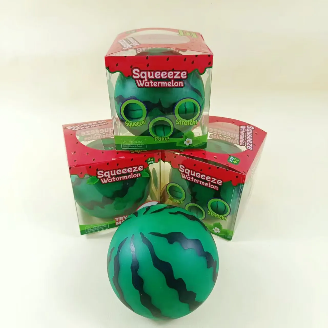 Large Bead-Filled Watermelon Squishy Toy Realistic Fruit Stress Relief Ball Wholesale Squishy Toy 6