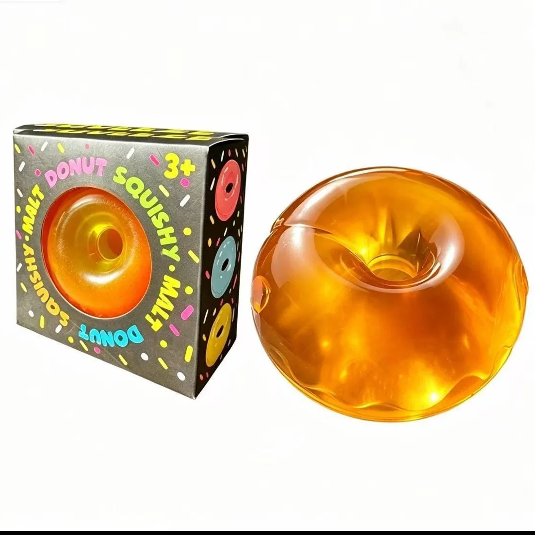 Malt Sugar Donut Squishy Toy Moldable Slow-Rising TPR Stress Relief Toy Wholesale Squishy Toy 4