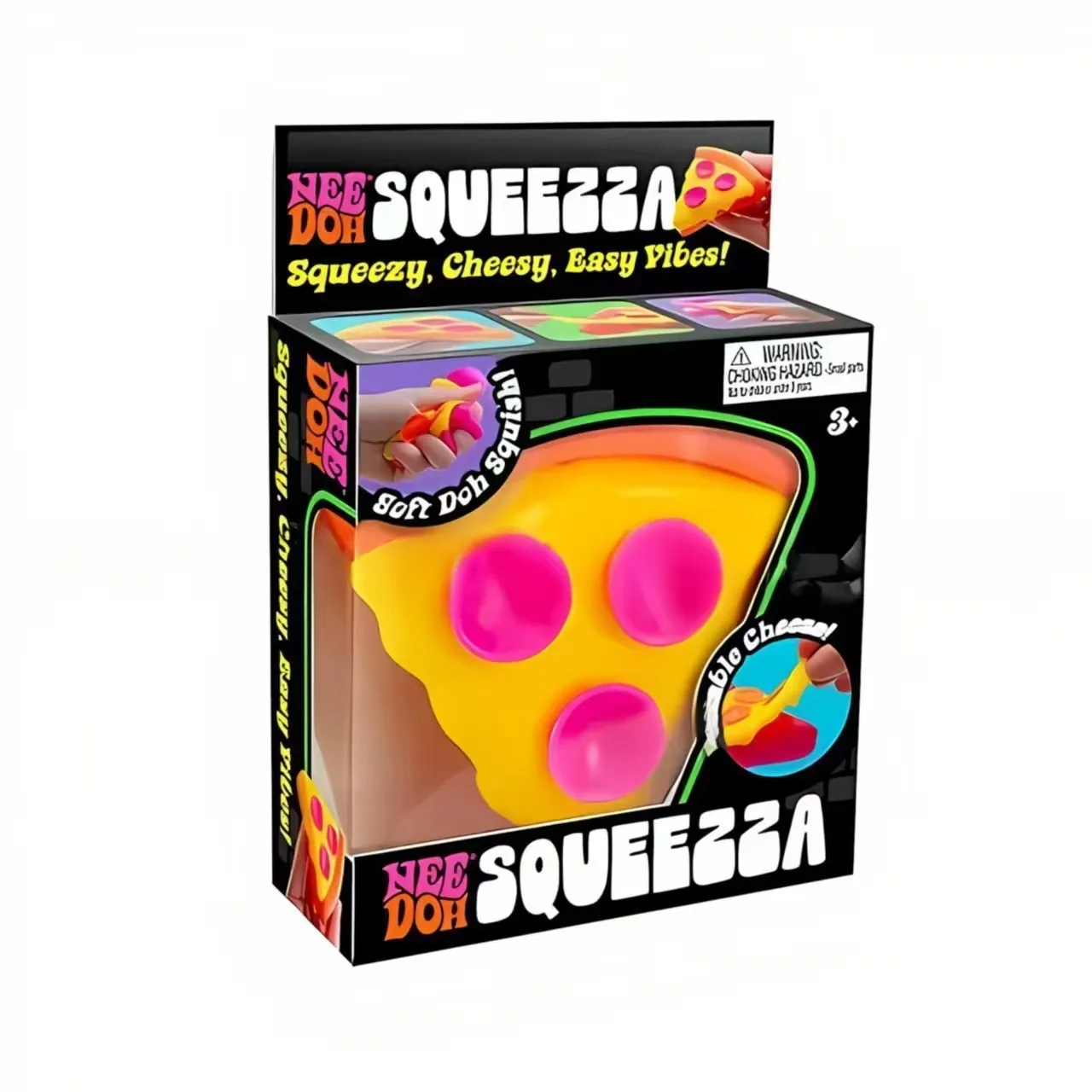 NeeDoh Squeezza Pizza Squishy Toy Mini Sensory Stress Relief Toy Wholesale Squishy Toy 6