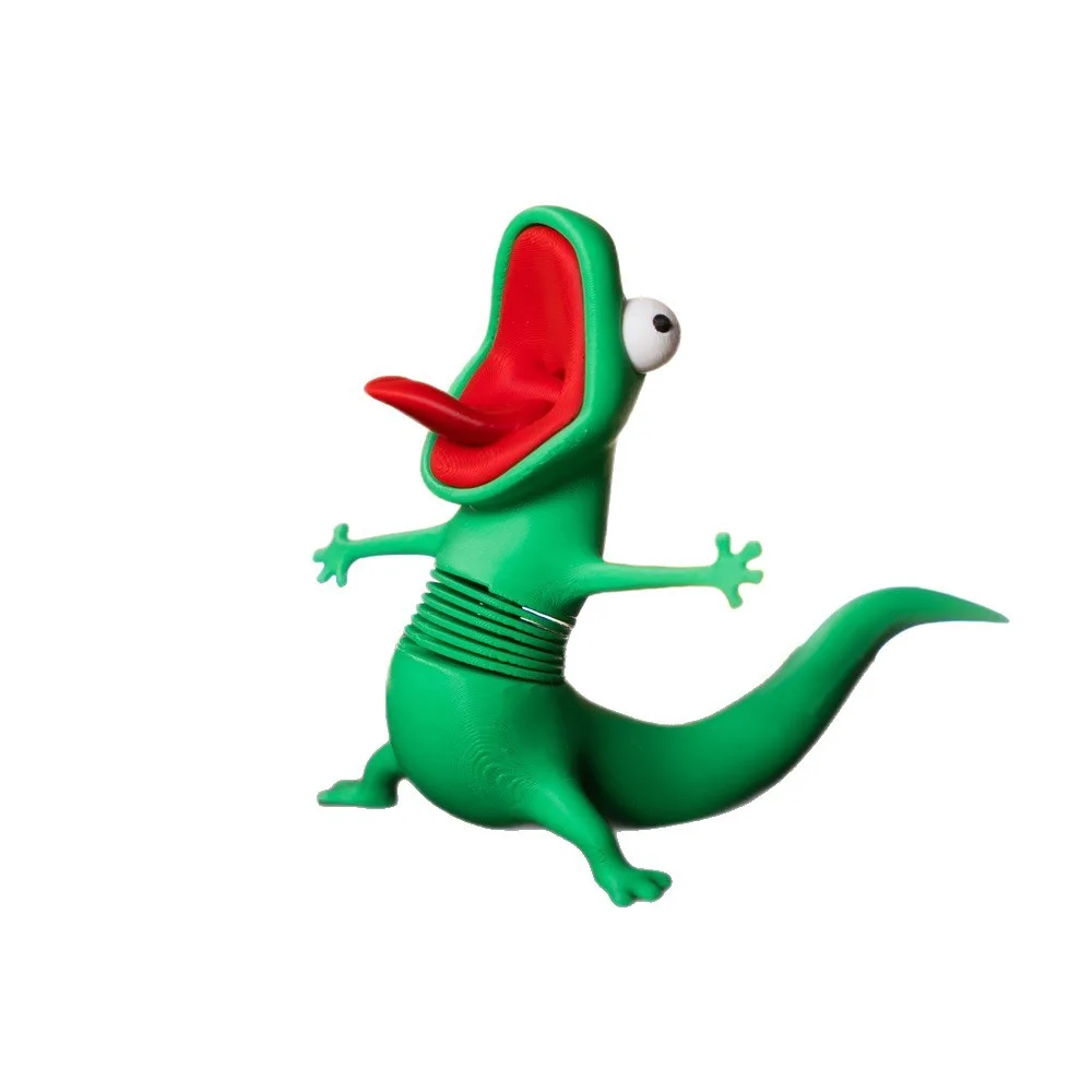 Spring Lizard Tom Fidget Toy 3D Printed Articulated Lizard Stress Relief Toy Wholesale Squishy Toy 2