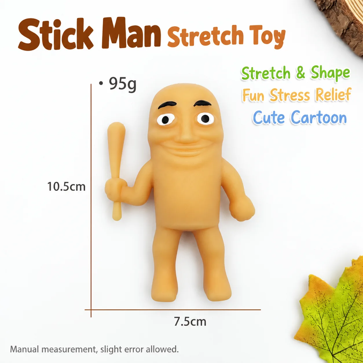 Stretchable Wooden Stick Man Squishy Toy Wholesale Squishy Toy 4