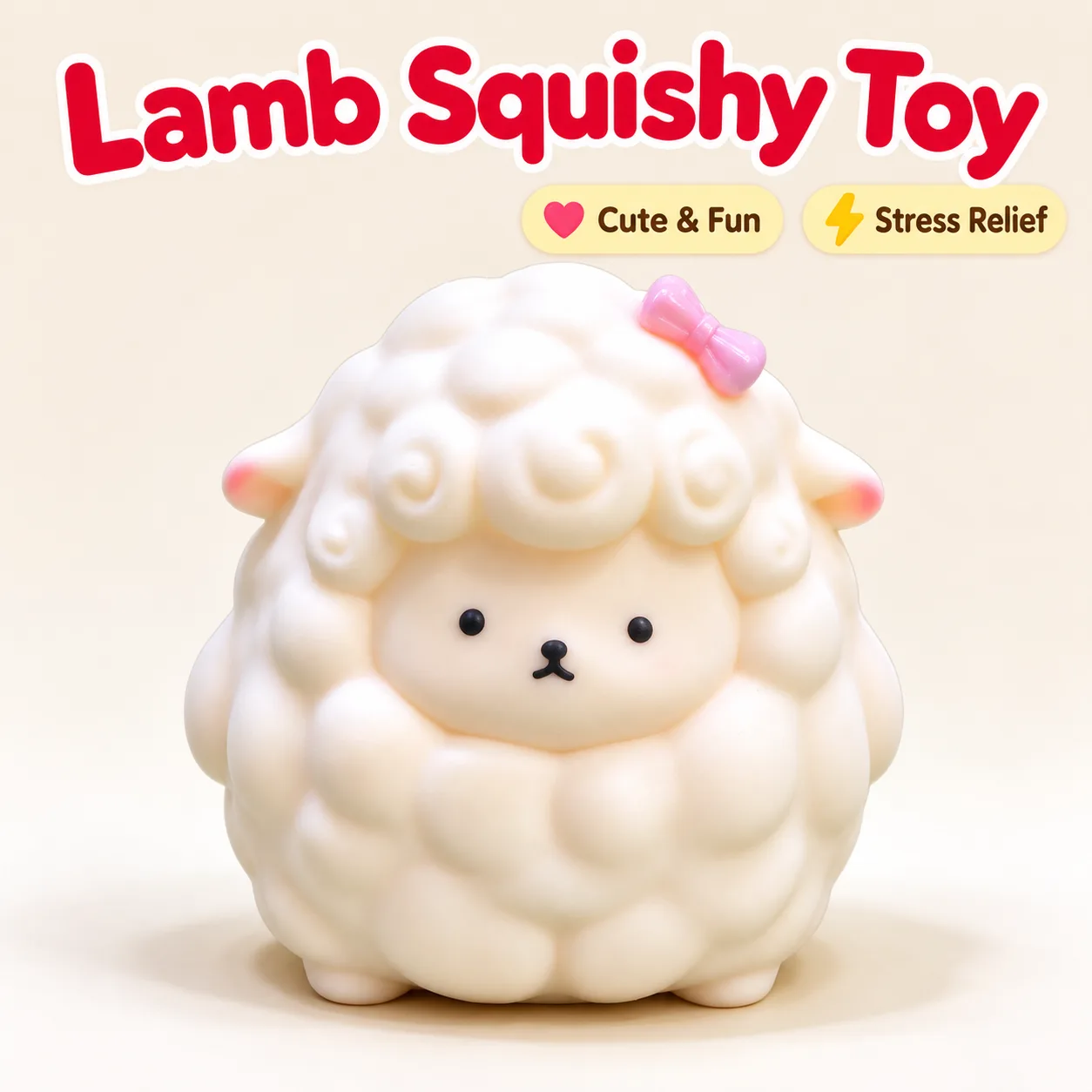 TPR Sheep Squishy Toy Soft Stress Relief Lamb Squishy Wholesale Squishy Toy 3