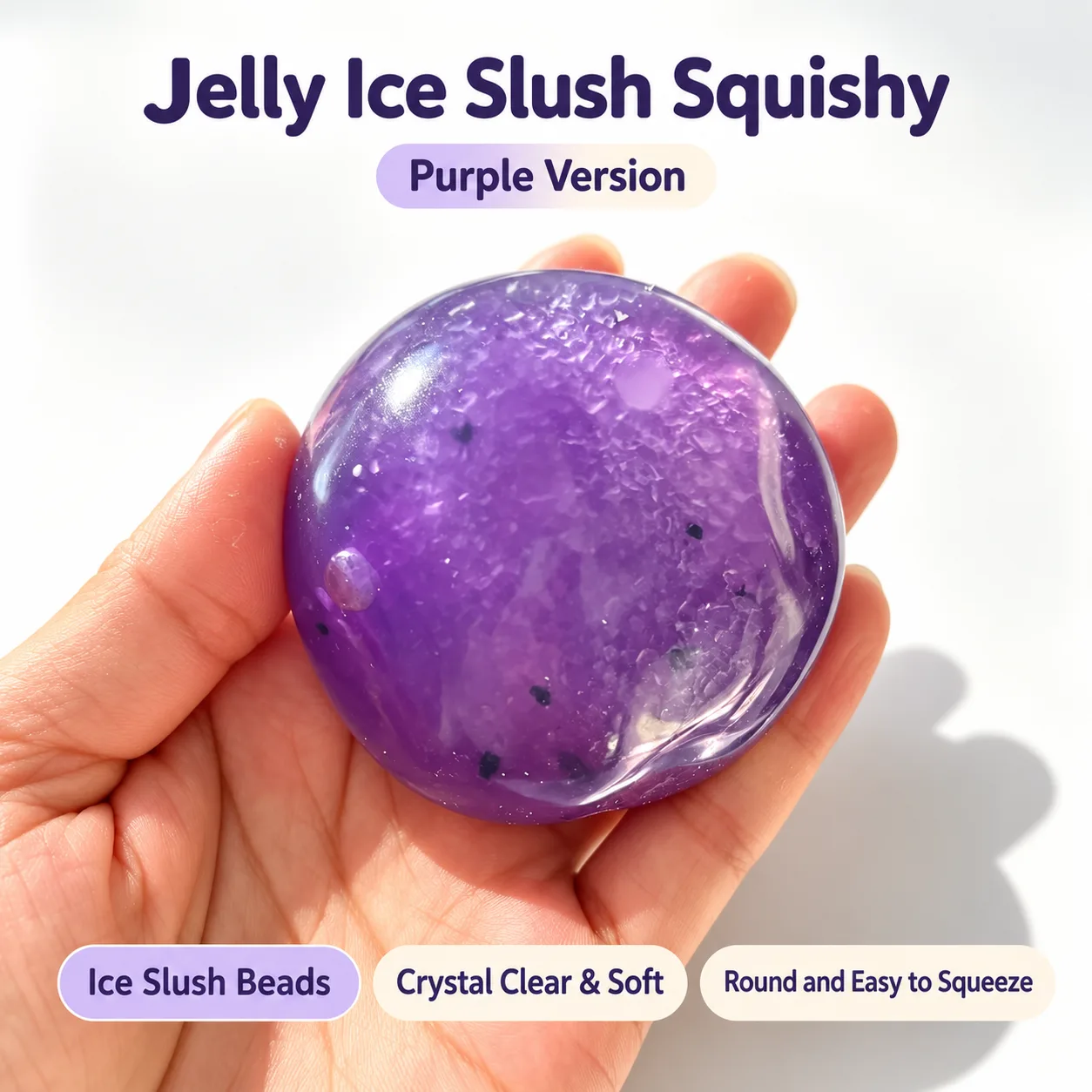 Fruit Ice Slush Squishy Balls Soft TPR Stress Relief Toys Wholesale Squishy Toy 5