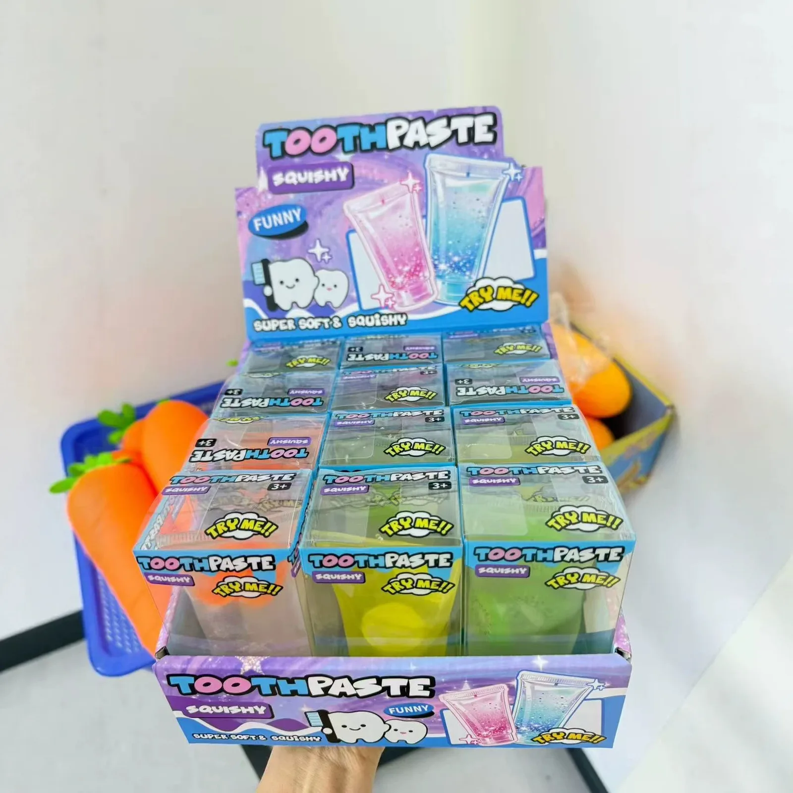 Toothpaste Tube Squishy Toy Soft TPR Stress Relief Novelty Toy Wholesale Squishy Toy 6