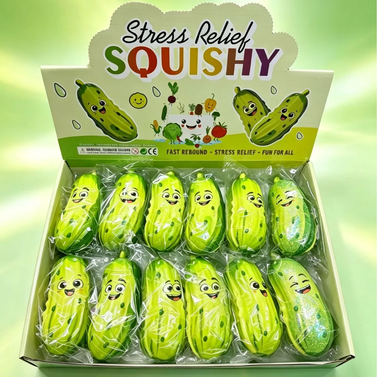 Cartoon Pickle Squishy Toy Slow Rising Stress Relief Toy Wholesale Squishy Toy 5