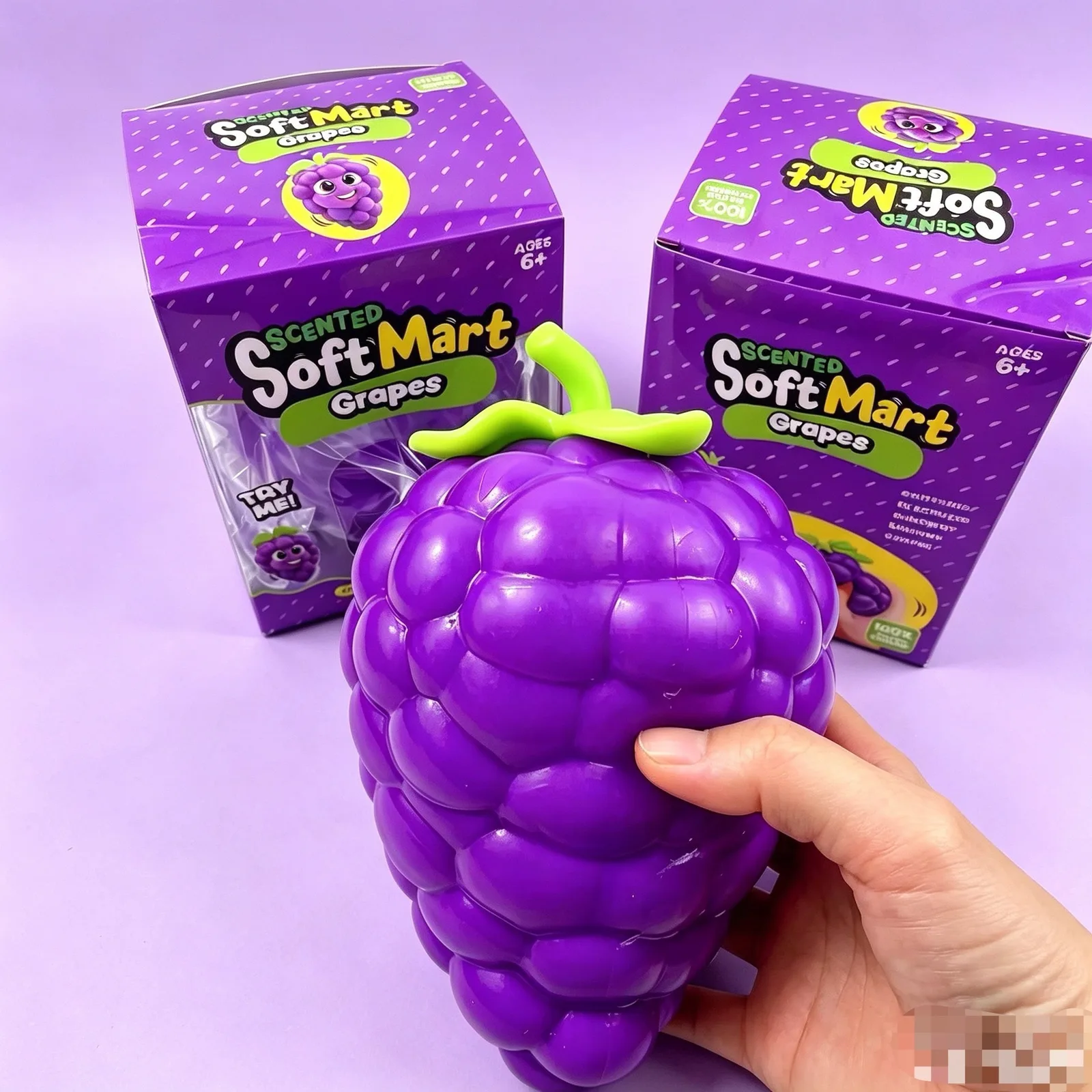 Oversized Purple Grape Squishy Toy TPR Stress Relief Squeeze Toy Wholesale Squishy Toy 3