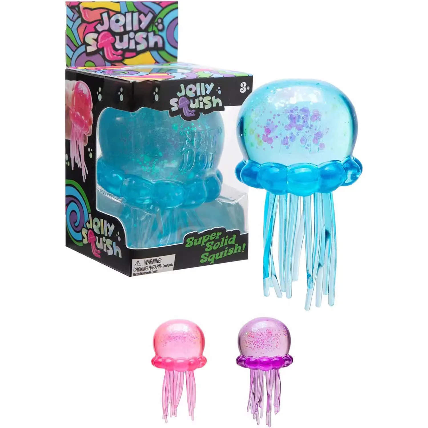 Glitter Jellyfish Squishy Toy Slow Rising Stress Relief Toy Wholesale Squishy Toy 8