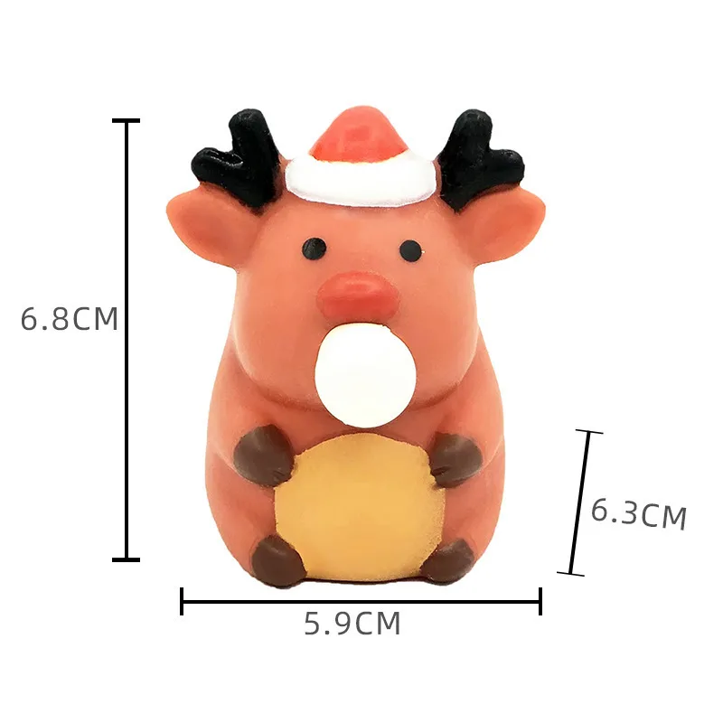 Christmas Bubble Blowing Squishy Toy Keychain Stress Relief Toy Wholesale Squishy Toy 3