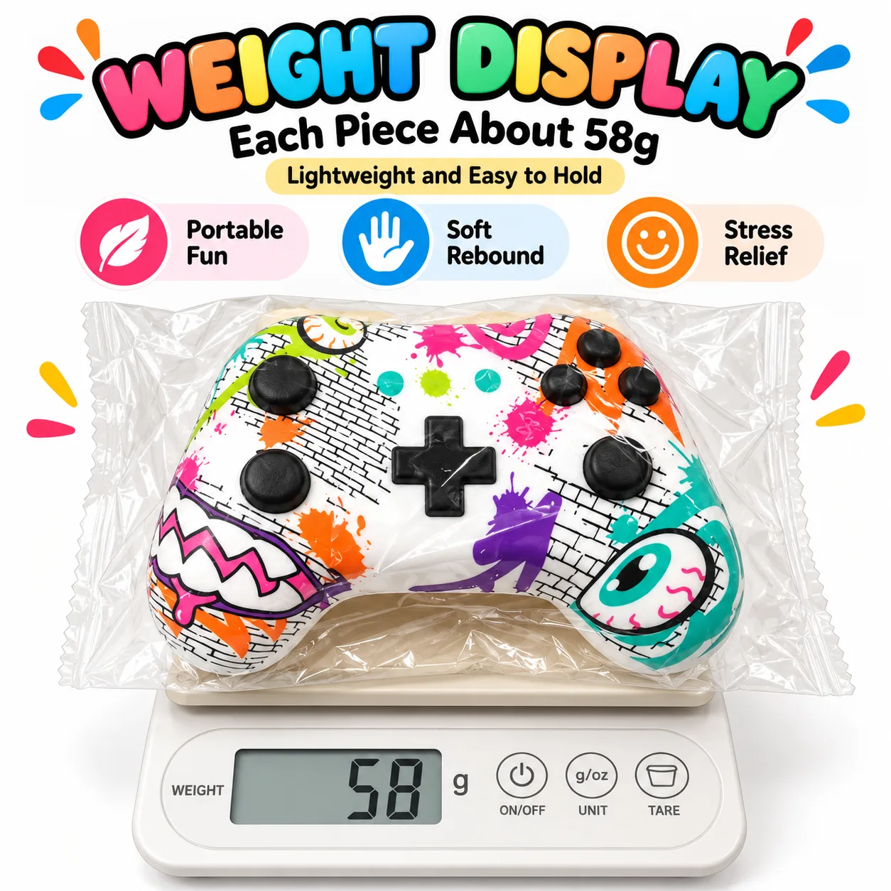 Squishy Game Controller Stress Relief Toy Slow Rising PU Squeeze Toy Wholesale Squishy Toy 2