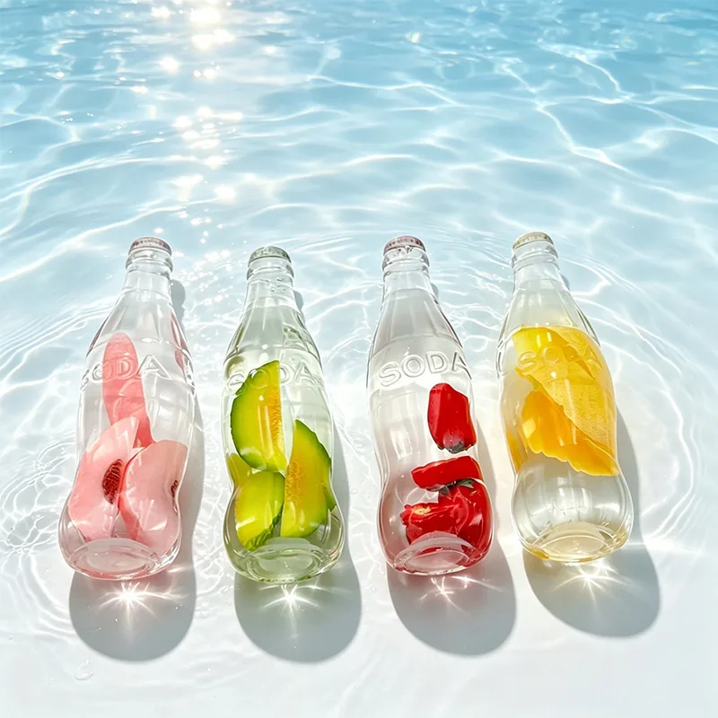 Transparent Soda Bottle Fruit Squishy Toy Soft TPR Stress Relief Toy Wholesale Squishy Toy 7