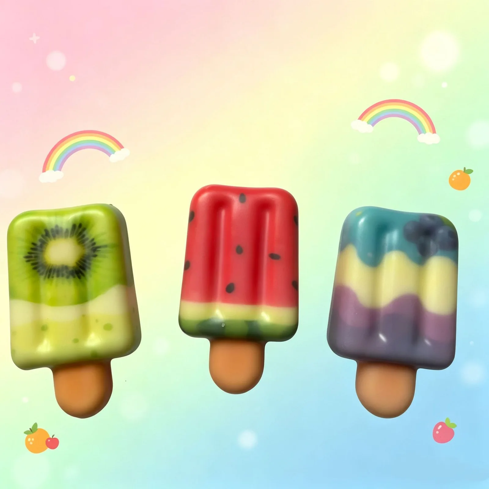 Crunchy Popsicle PU Slow Rising Squishy Toy Stress Relief Fidget Wholesale Squishy Toy 6