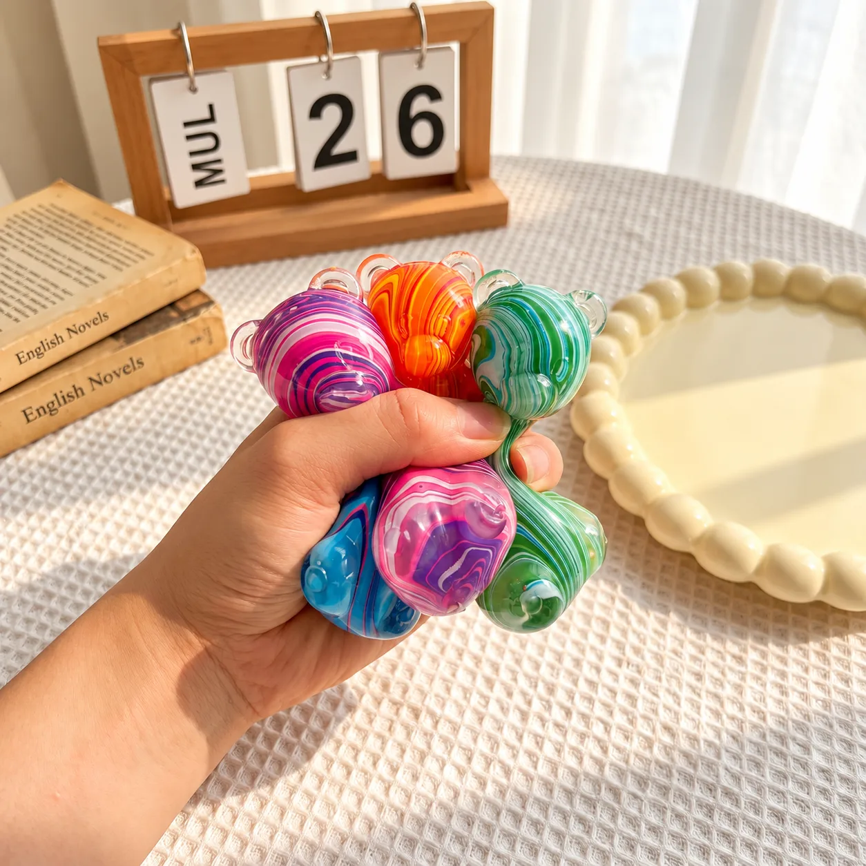 Marbled Bear Squishy Toy Soft Slow-Rising Stress Relief Toy Wholesale Squishy Toy 7