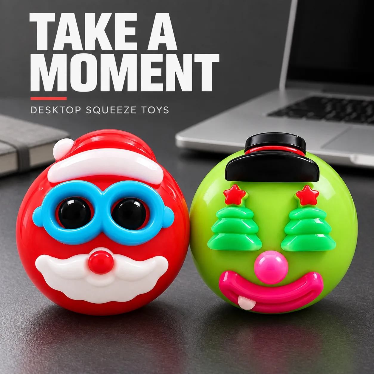 Christmas Squishy Stress Relief Toy Slow Rising DIY Cartoon Face Wholesale Wholesale Squishy Toy 8
