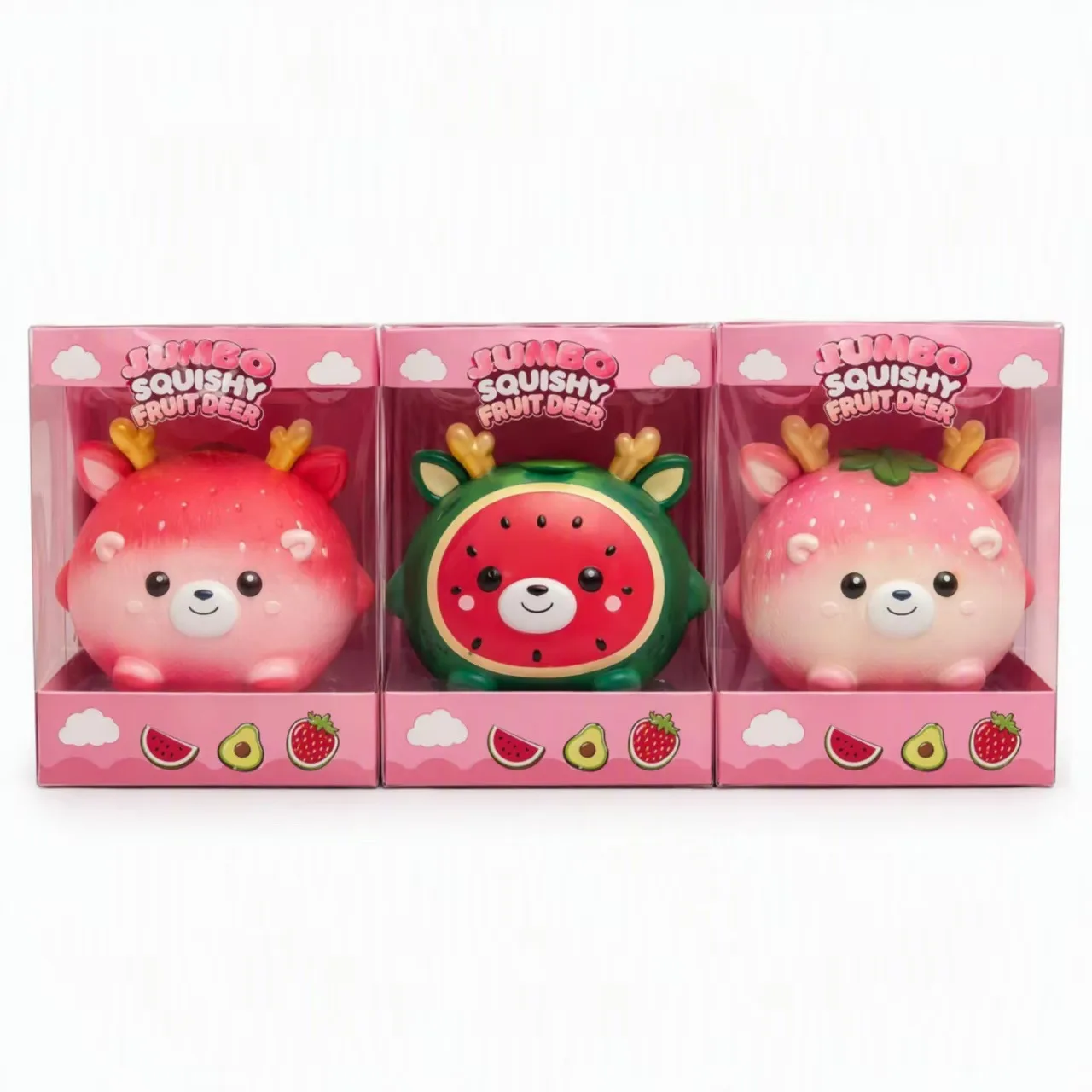 Jumbo Squishy Fruit Deer Slow Rising Stress Relief Toy Wholesale Squishy Toy 4