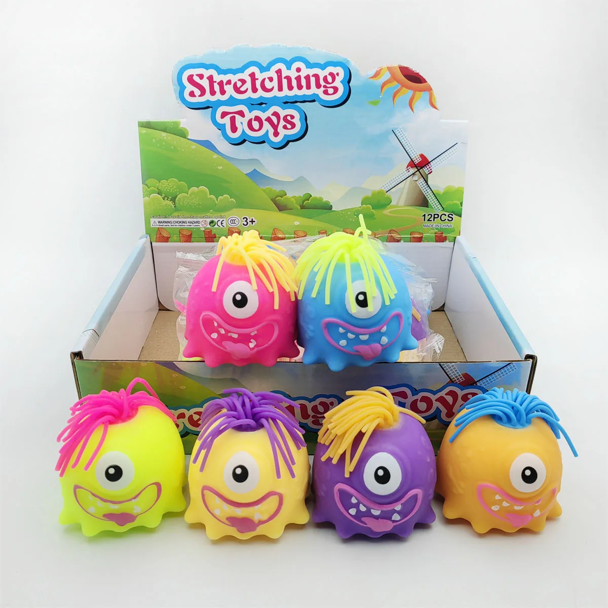 Stretchable Monster Squishy Toy TPR Stress Relief Fidget Toy Wholesale Squishy Toy 7
