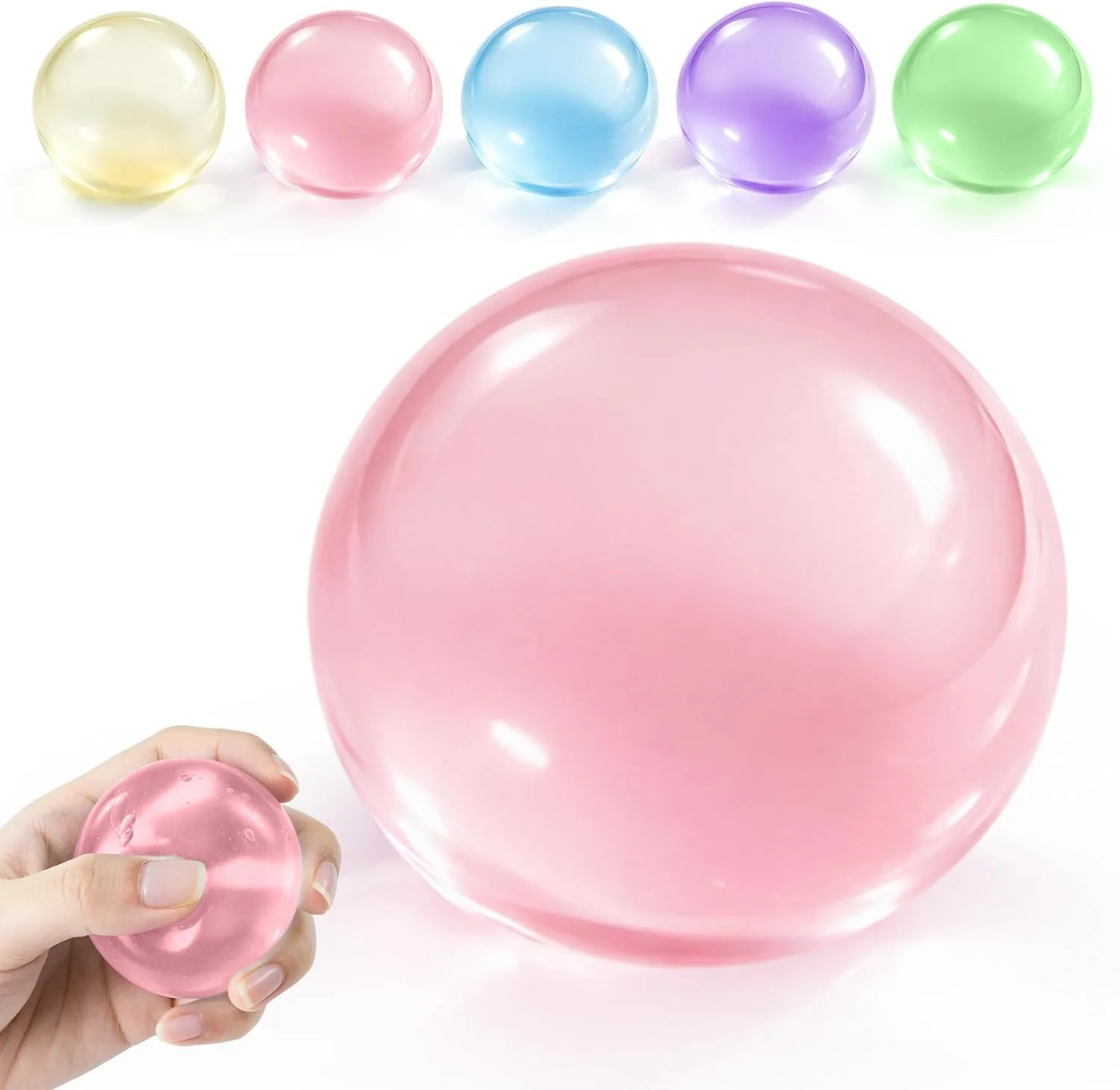 Pearlescent Coconut Oil Squishy Ball Stress Relief Toy Wholesale Squishy Toy 5