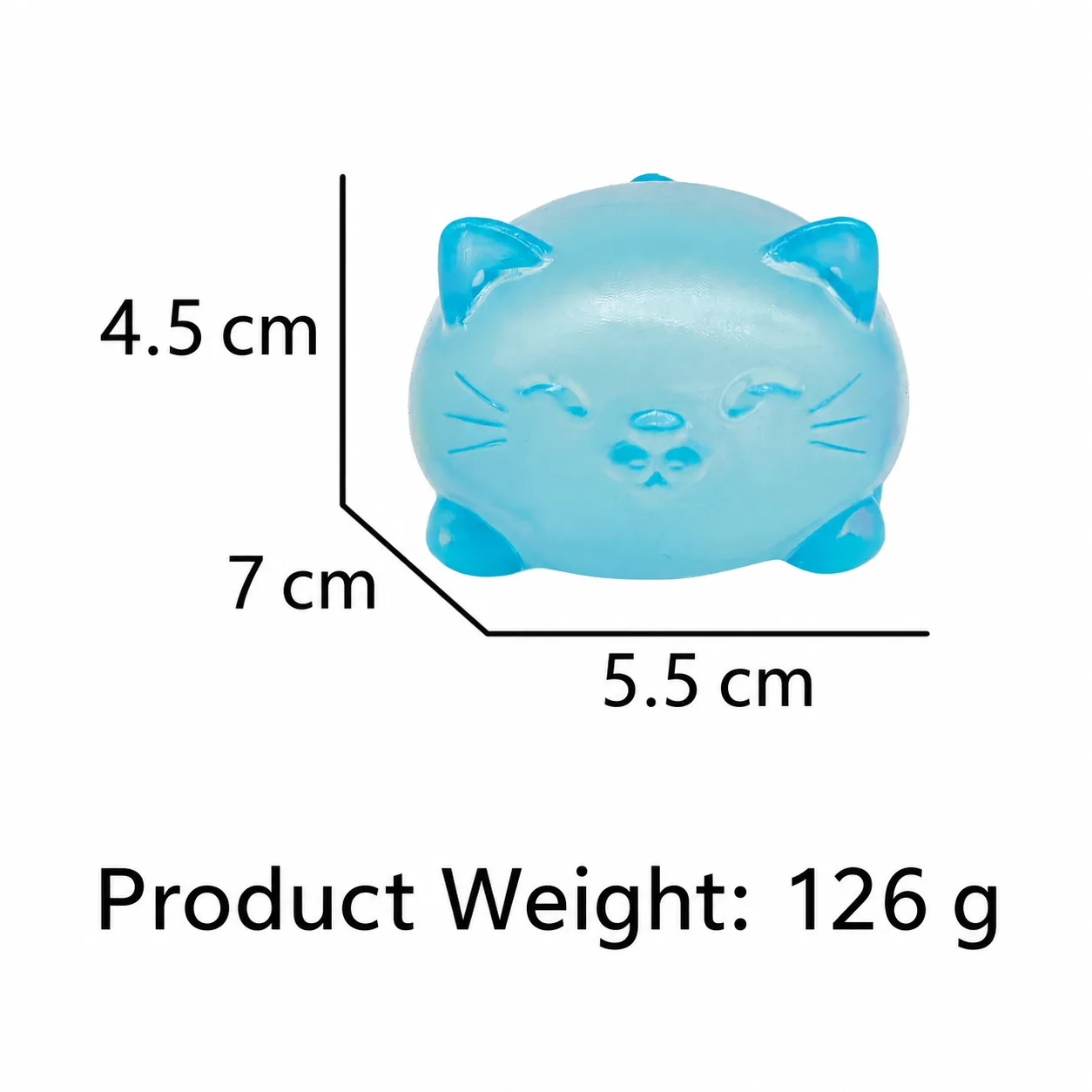 Cat-Shaped Squishy Stress Relief Toy Soft TPR Squishy Cats Wholesale Squishy Toy 5