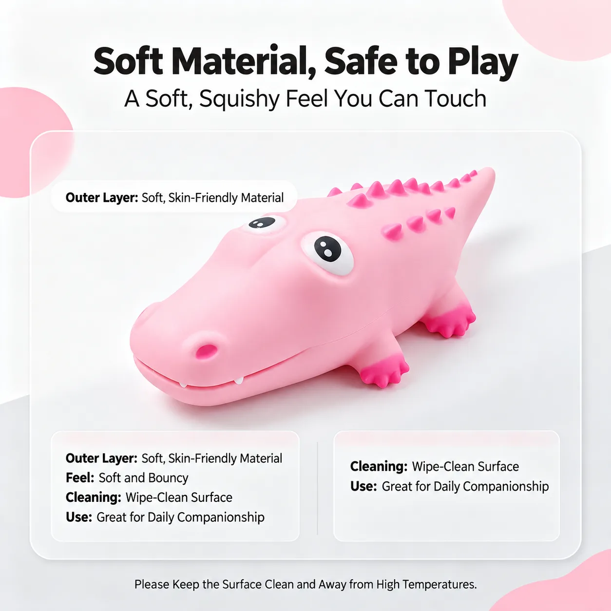Jumbo Crocodile Squishy Toy TPR Slow Rebound Stress Relief Toy Wholesale Squishy Toy 4