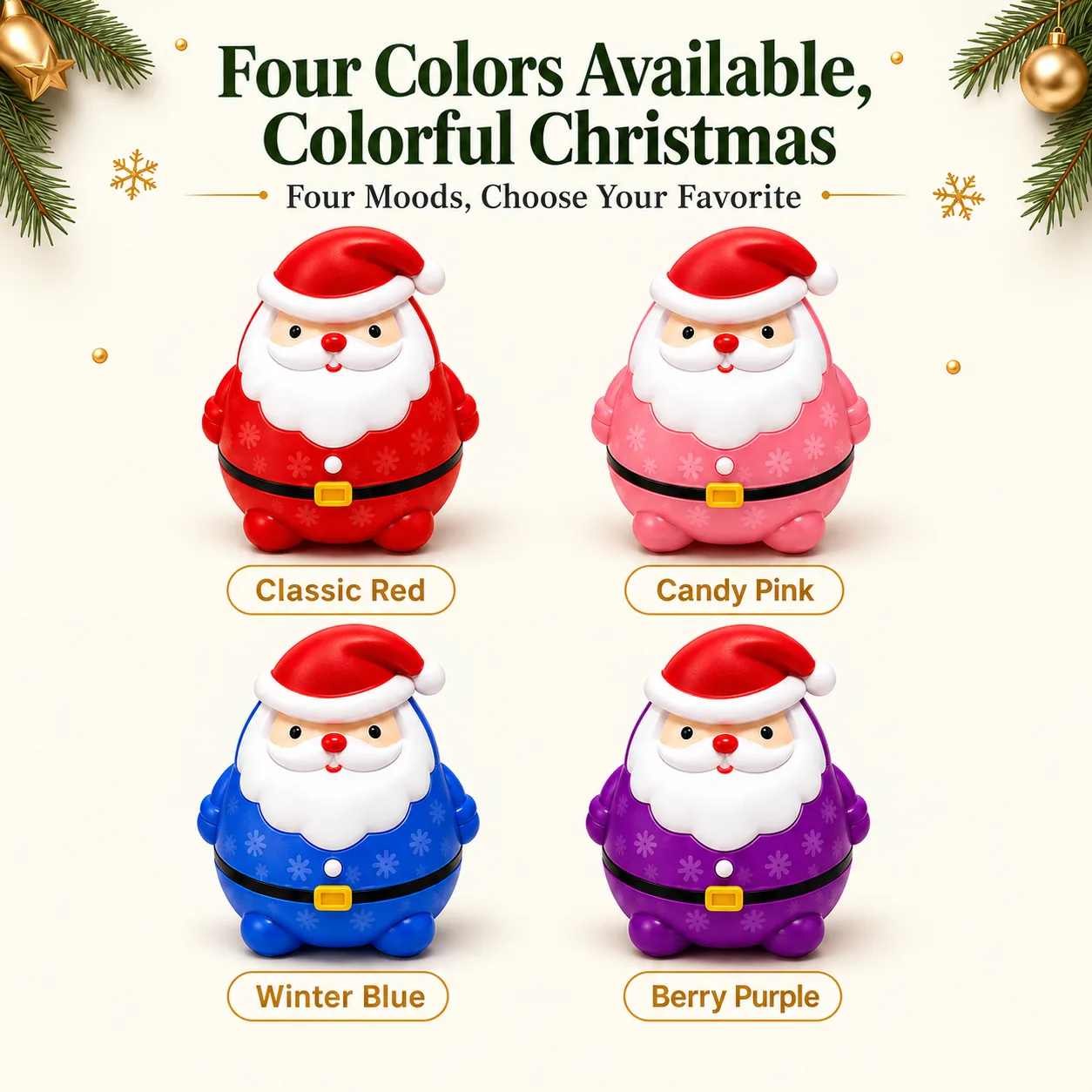 Christmas Santa Claus Squishy Toy Slow Rising Stress Relief Gift Box Set Wholesale Squishy Toy 3