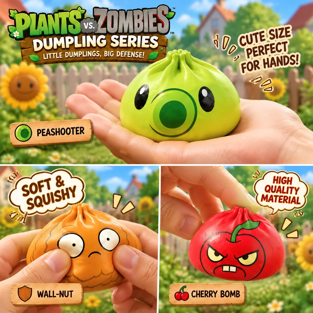 Dumpling Squishy Toy Set Soft TPR Stress Relief Fidget Toys Wholesale Squishy Toy 2