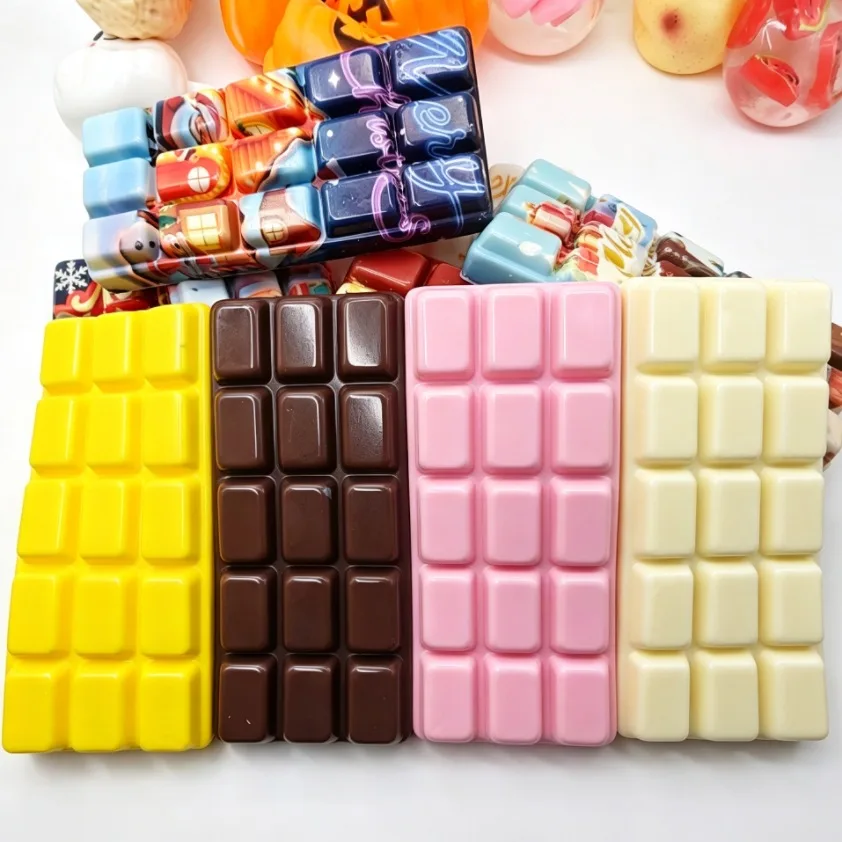 Christmas Chocolate Bar Squishy Toy PU Foam Slow Rising Stress Relief Toy