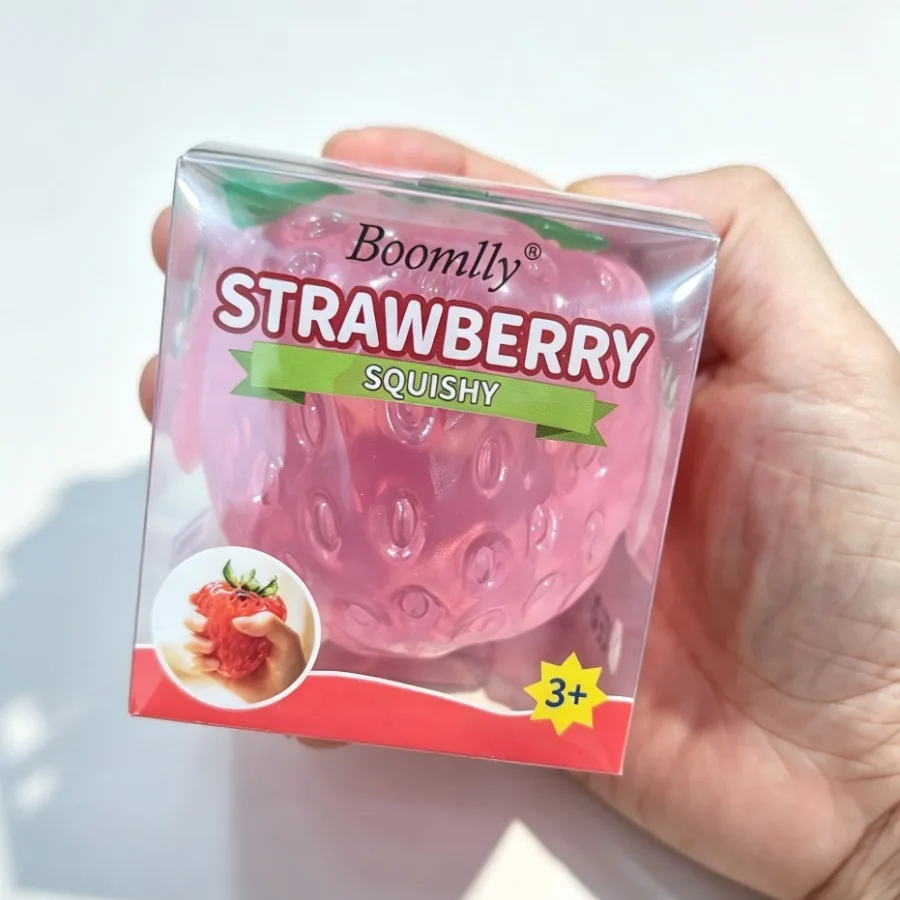 Vaseline Strawberry Squishy Toy Slow Rising TPR Stress Relief Toy Wholesale Squishy Toy 7