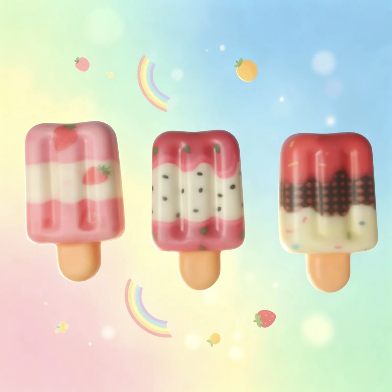 Crunchy Popsicle PU Slow Rising Squishy Toy Stress Relief Fidget Wholesale Squishy Toy 7